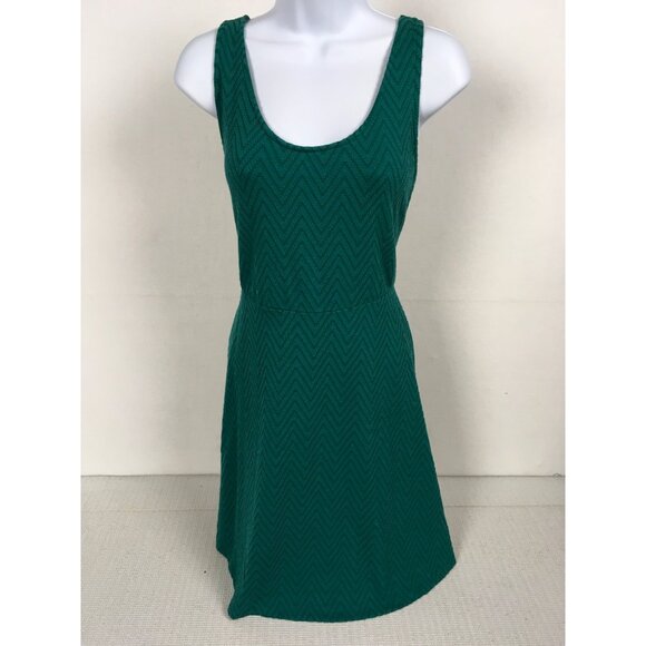 Mossimo Supply Co Teal Chevron Sleeveless Womens Dress XL Teal Chevron Sleeveles - Picture 5 of 13